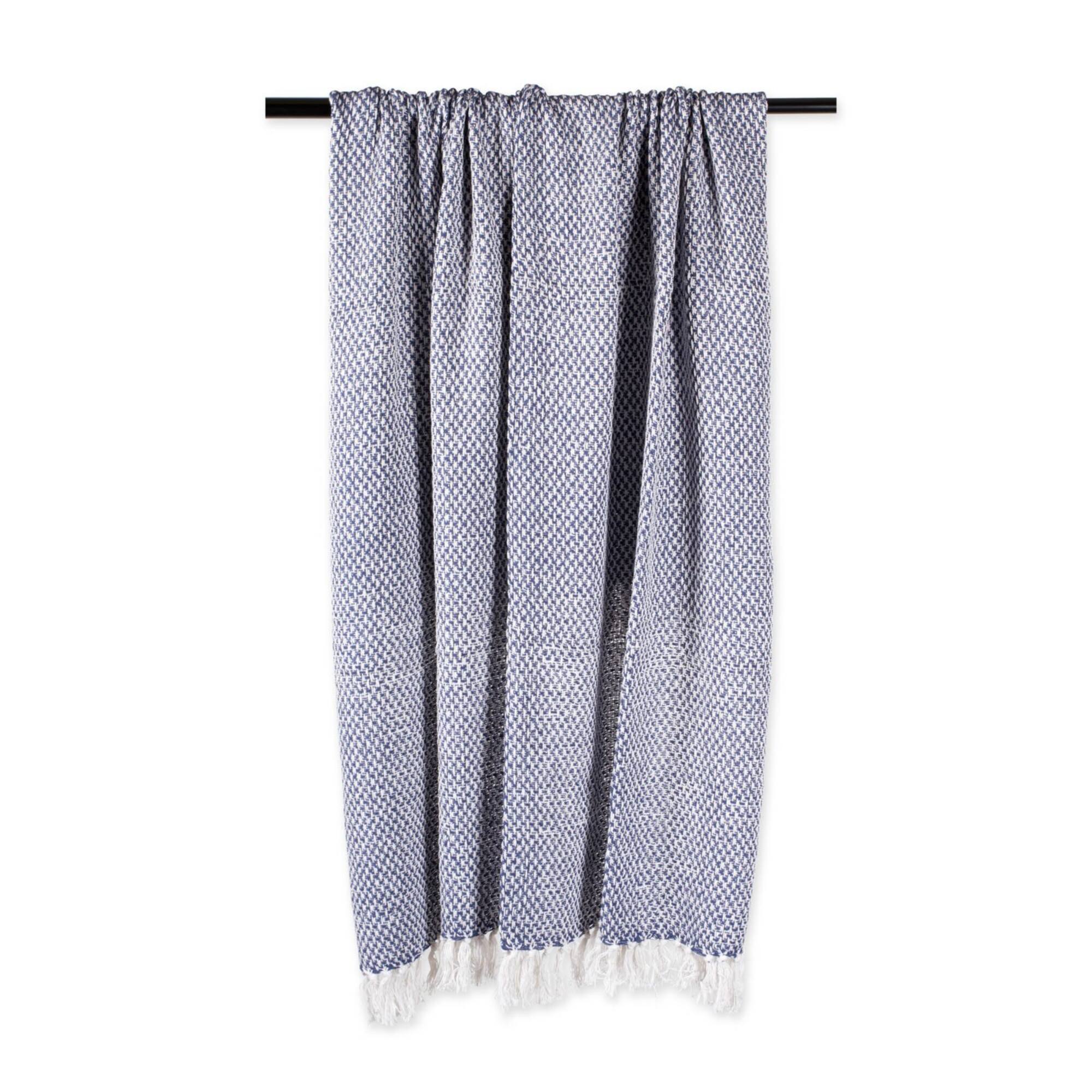 DII® Nautical Blue Woven Throw